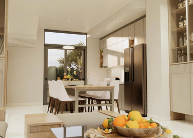 Thiết kế thi công nội thất phòng khách bếp tối giản hiện đại đẹp