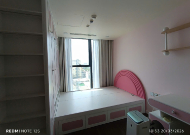 Thiết kế thi công nội thất phòng ngủ chung cư tối giản tiện nghi